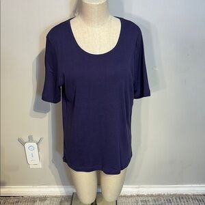 Purple Relaxed Short Sleeve Tee NWT by Temptation